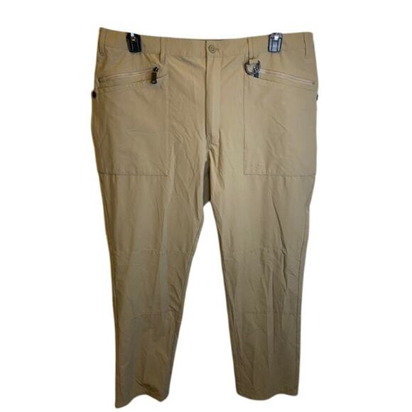 Rohan Mens Pants Size 40 Tan Zipper Pockets Hiking - Picture 1 of 8
